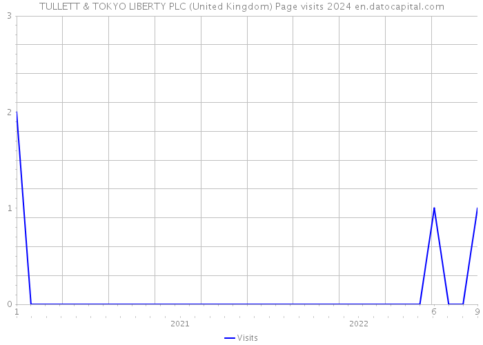 TULLETT & TOKYO LIBERTY PLC (United Kingdom) Page visits 2024 