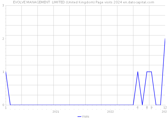 EVOLVE MANAGEMENT LIMITED (United Kingdom) Page visits 2024 