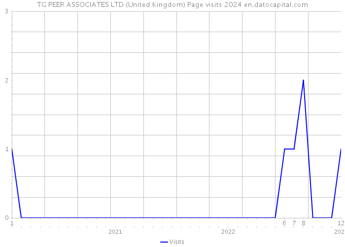 TG PEER ASSOCIATES LTD (United Kingdom) Page visits 2024 