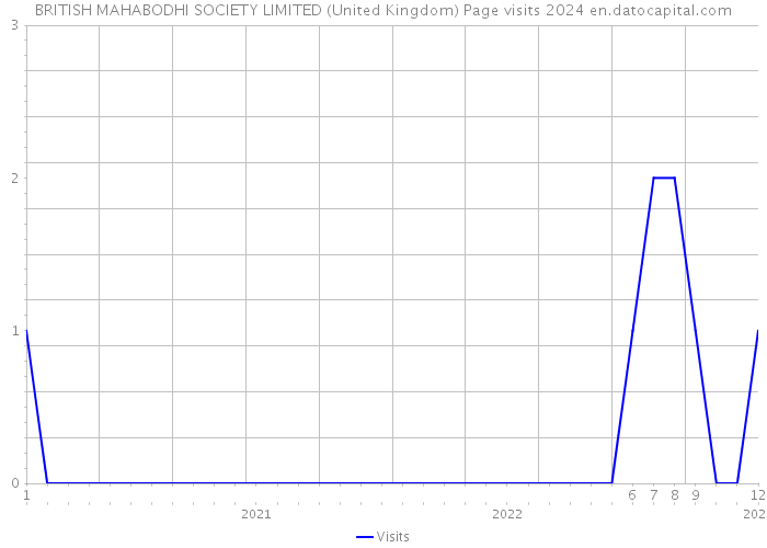 BRITISH MAHABODHI SOCIETY LIMITED (United Kingdom) Page visits 2024 