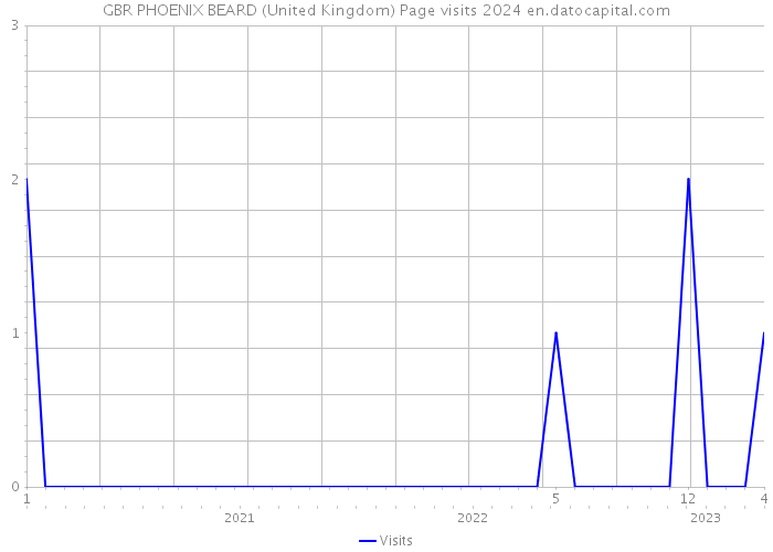 GBR PHOENIX BEARD (United Kingdom) Page visits 2024 
