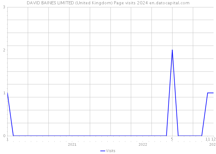 DAVID BAINES LIMITED (United Kingdom) Page visits 2024 