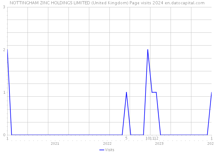 NOTTINGHAM ZINC HOLDINGS LIMITED (United Kingdom) Page visits 2024 