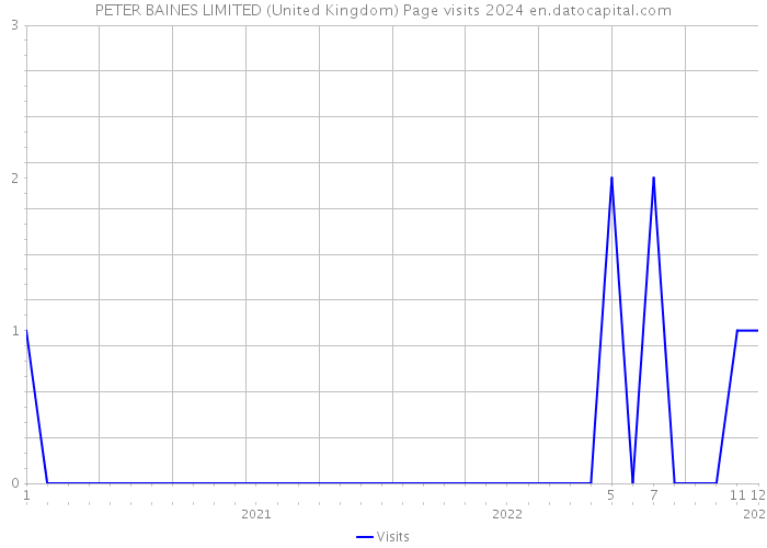 PETER BAINES LIMITED (United Kingdom) Page visits 2024 