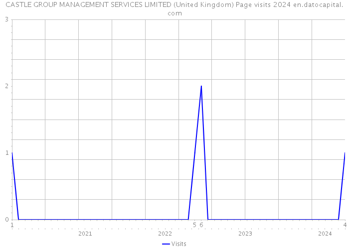 CASTLE GROUP MANAGEMENT SERVICES LIMITED (United Kingdom) Page visits 2024 