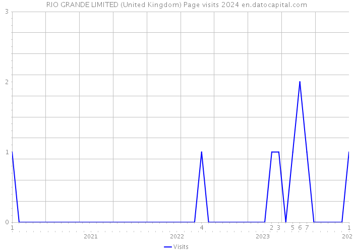 RIO GRANDE LIMITED (United Kingdom) Page visits 2024 