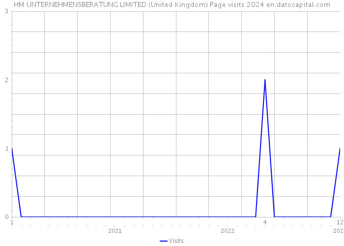 HM UNTERNEHMENSBERATUNG LIMITED (United Kingdom) Page visits 2024 
