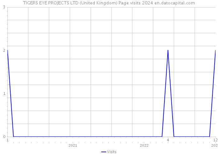 TIGERS EYE PROJECTS LTD (United Kingdom) Page visits 2024 