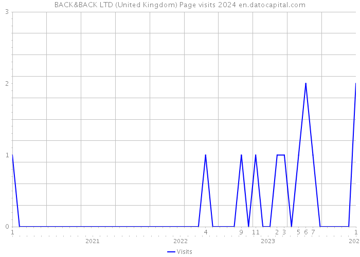 BACK&BACK LTD (United Kingdom) Page visits 2024 