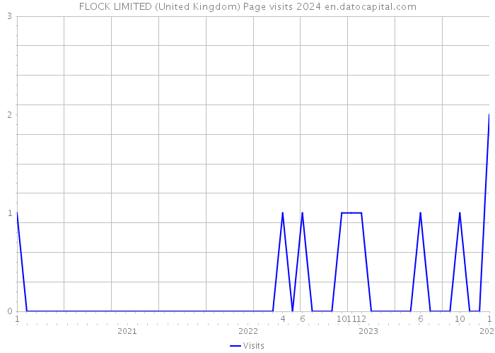 FLOCK LIMITED (United Kingdom) Page visits 2024 