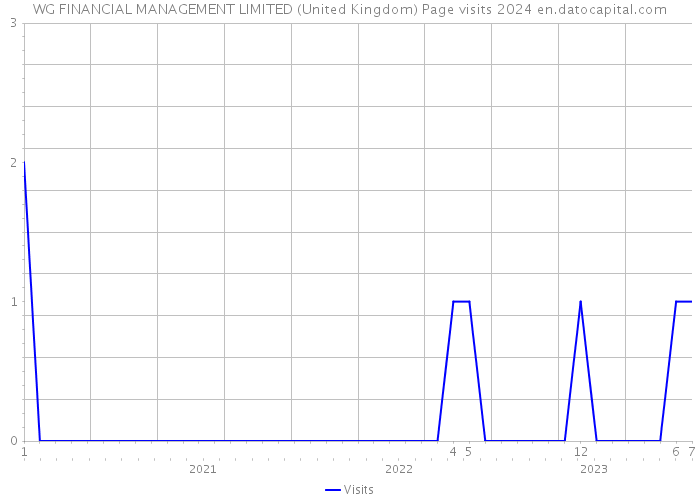 WG FINANCIAL MANAGEMENT LIMITED (United Kingdom) Page visits 2024 