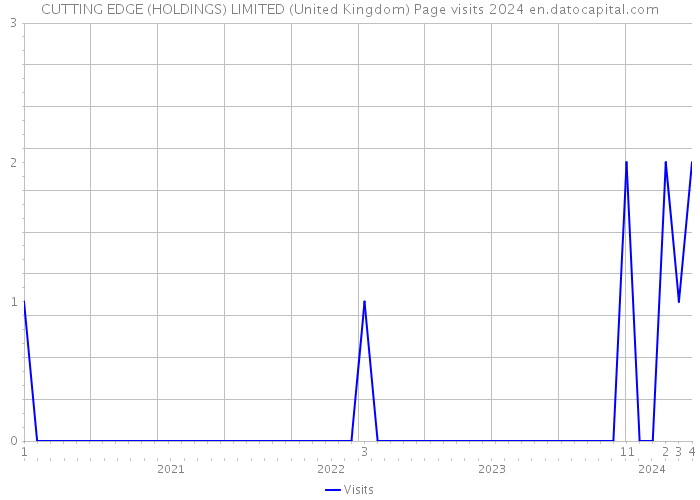 CUTTING EDGE (HOLDINGS) LIMITED (United Kingdom) Page visits 2024 