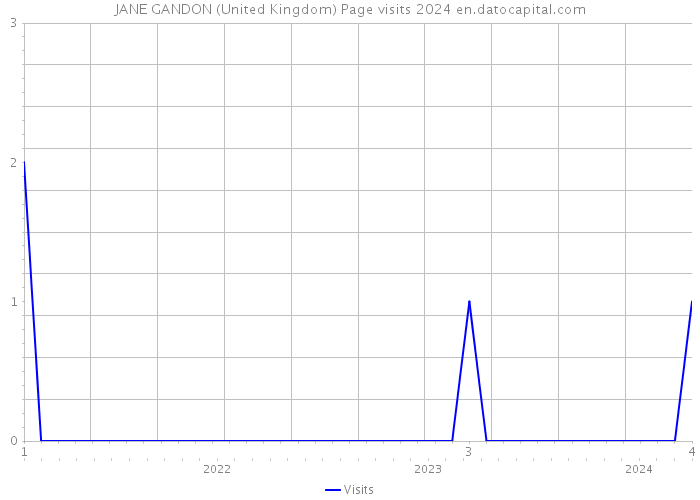 JANE GANDON (United Kingdom) Page visits 2024 