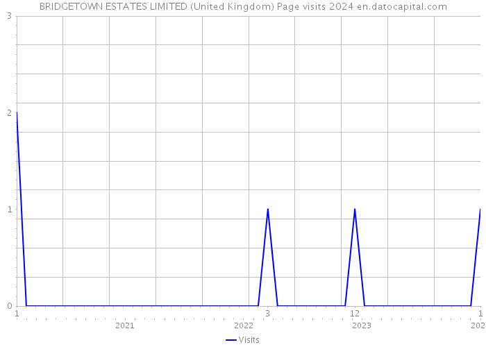 BRIDGETOWN ESTATES LIMITED (United Kingdom) Page visits 2024 