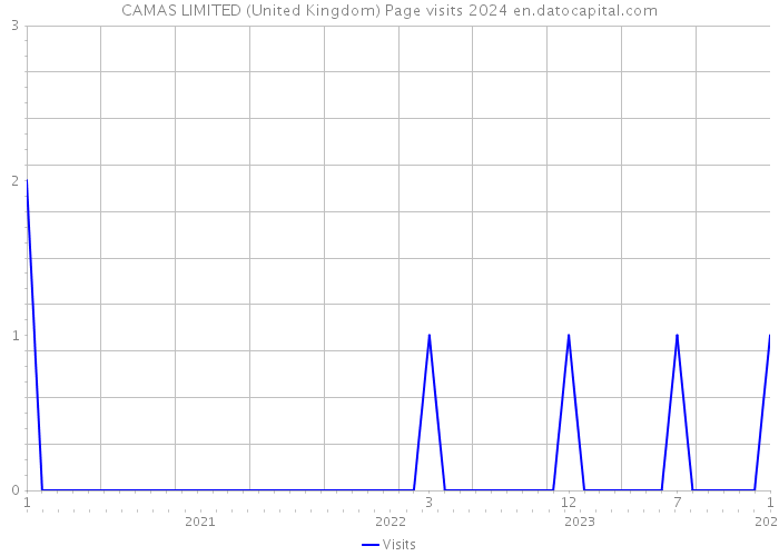 CAMAS LIMITED (United Kingdom) Page visits 2024 