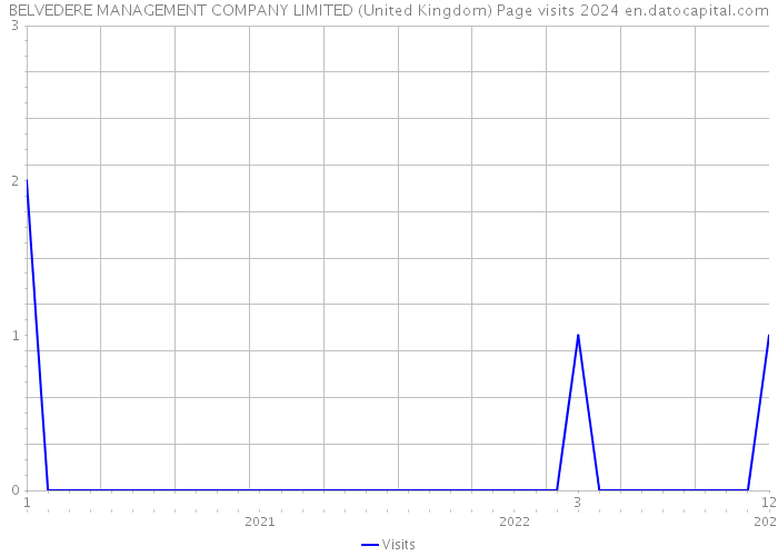BELVEDERE MANAGEMENT COMPANY LIMITED (United Kingdom) Page visits 2024 