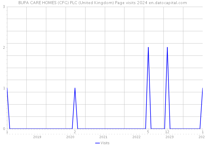 BUPA CARE HOMES (CFG) PLC (United Kingdom) Page visits 2024 