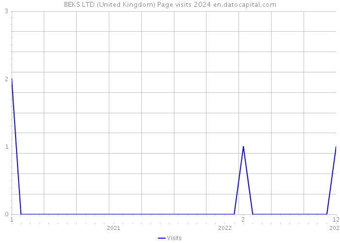 BEKS LTD (United Kingdom) Page visits 2024 