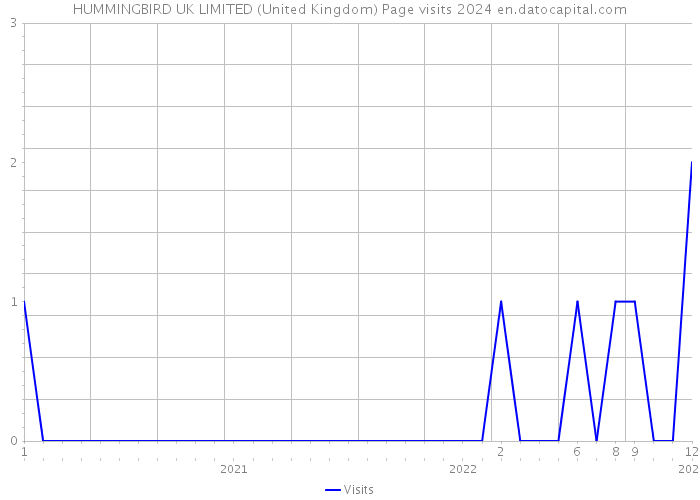 HUMMINGBIRD UK LIMITED (United Kingdom) Page visits 2024 