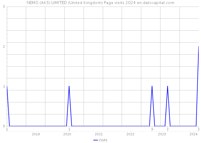 NEMO (AKS) LIMITED (United Kingdom) Page visits 2024 