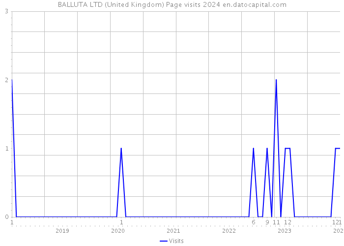 BALLUTA LTD (United Kingdom) Page visits 2024 