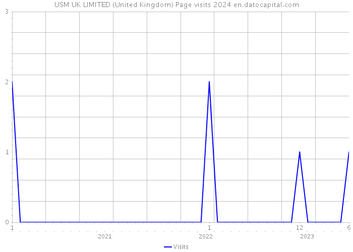 USM UK LIMITED (United Kingdom) Page visits 2024 