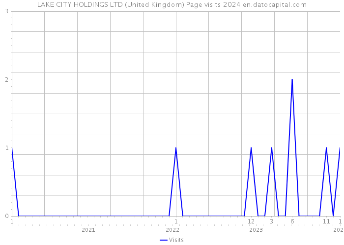 LAKE CITY HOLDINGS LTD (United Kingdom) Page visits 2024 