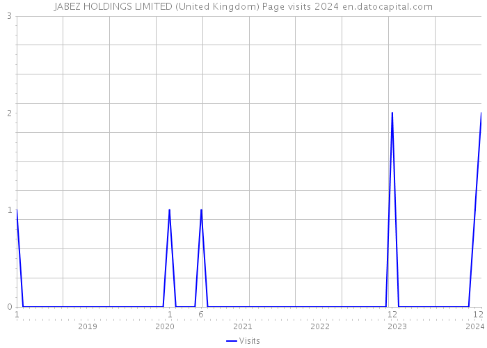 JABEZ HOLDINGS LIMITED (United Kingdom) Page visits 2024 
