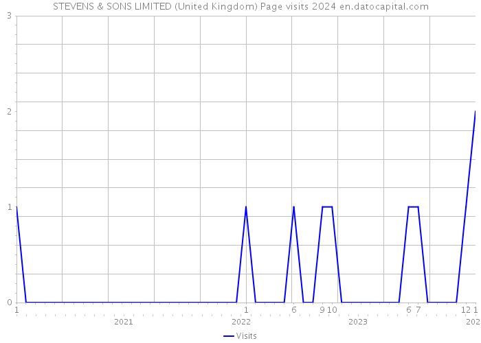 STEVENS & SONS LIMITED (United Kingdom) Page visits 2024 