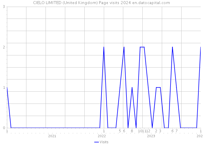 CIELO LIMITED (United Kingdom) Page visits 2024 