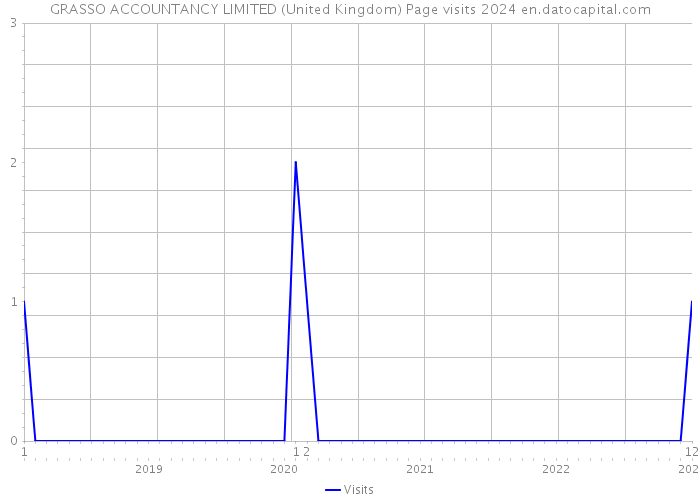 GRASSO ACCOUNTANCY LIMITED (United Kingdom) Page visits 2024 