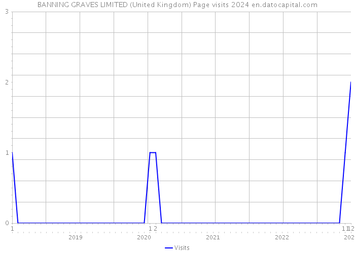 BANNING GRAVES LIMITED (United Kingdom) Page visits 2024 