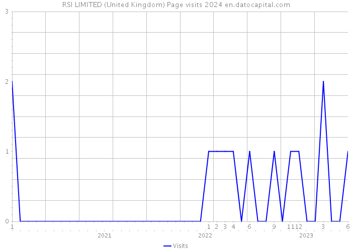 RSI LIMITED (United Kingdom) Page visits 2024 