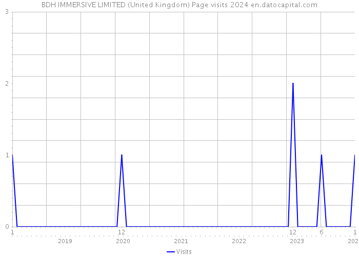 BDH IMMERSIVE LIMITED (United Kingdom) Page visits 2024 
