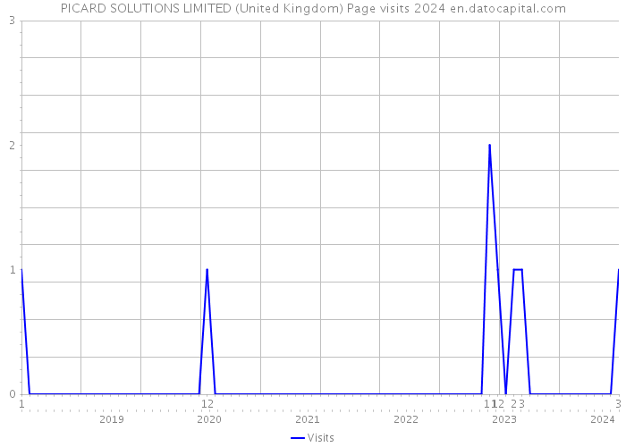 PICARD SOLUTIONS LIMITED (United Kingdom) Page visits 2024 