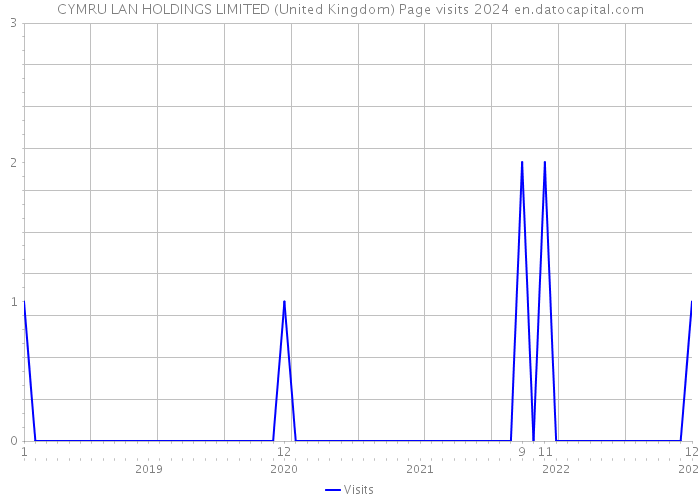 CYMRU LAN HOLDINGS LIMITED (United Kingdom) Page visits 2024 
