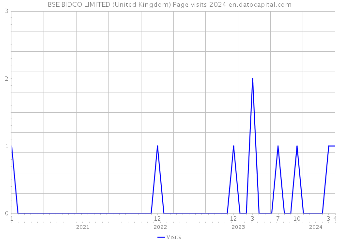 BSE BIDCO LIMITED (United Kingdom) Page visits 2024 