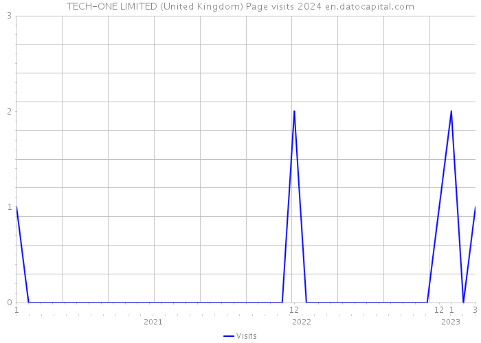 TECH-ONE LIMITED (United Kingdom) Page visits 2024 