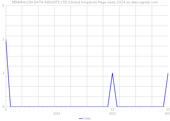 PENDRAGON DATA INSIGHTS LTD (United Kingdom) Page visits 2024 