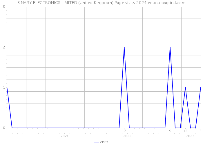 BINARY ELECTRONICS LIMITED (United Kingdom) Page visits 2024 