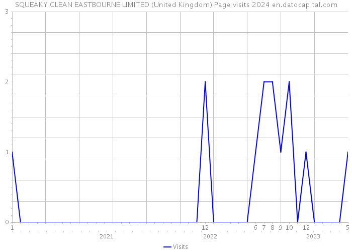 SQUEAKY CLEAN EASTBOURNE LIMITED (United Kingdom) Page visits 2024 
