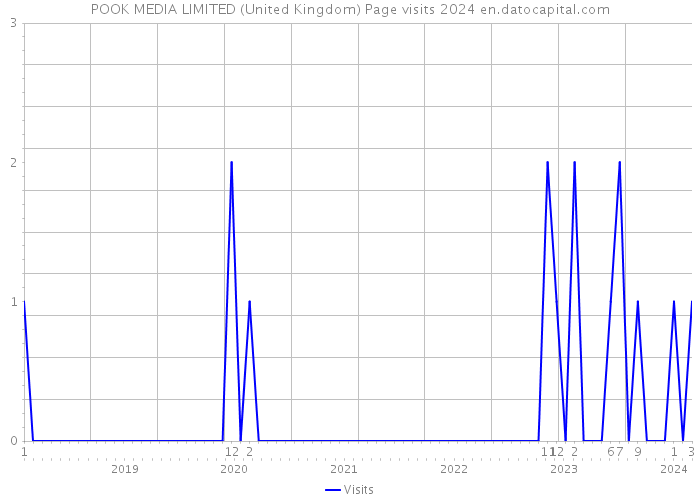 POOK MEDIA LIMITED (United Kingdom) Page visits 2024 