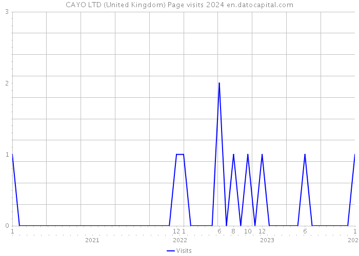 CAYO LTD (United Kingdom) Page visits 2024 