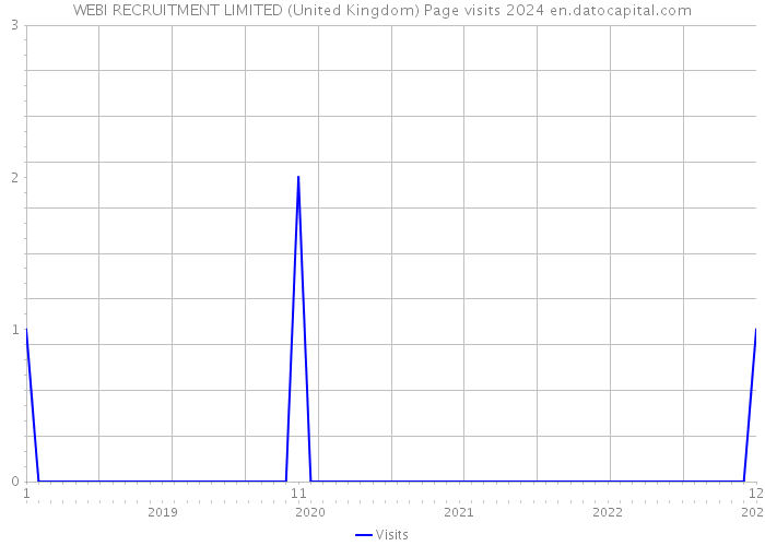 WEBI RECRUITMENT LIMITED (United Kingdom) Page visits 2024 
