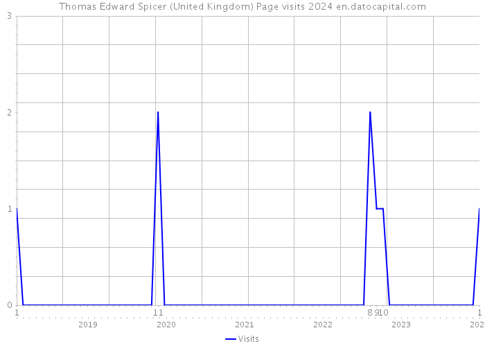 Thomas Edward Spicer (United Kingdom) Page visits 2024 