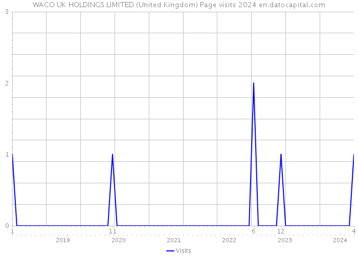WACO UK HOLDINGS LIMITED (United Kingdom) Page visits 2024 
