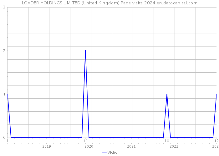 LOADER HOLDINGS LIMITED (United Kingdom) Page visits 2024 