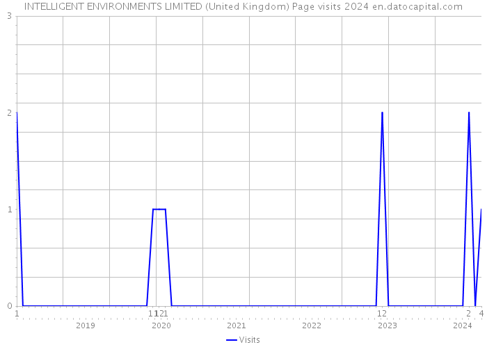 INTELLIGENT ENVIRONMENTS LIMITED (United Kingdom) Page visits 2024 