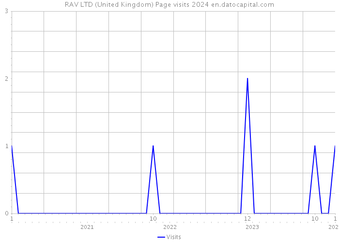 RAV LTD (United Kingdom) Page visits 2024 