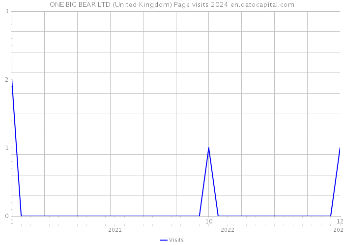 ONE BIG BEAR LTD (United Kingdom) Page visits 2024 